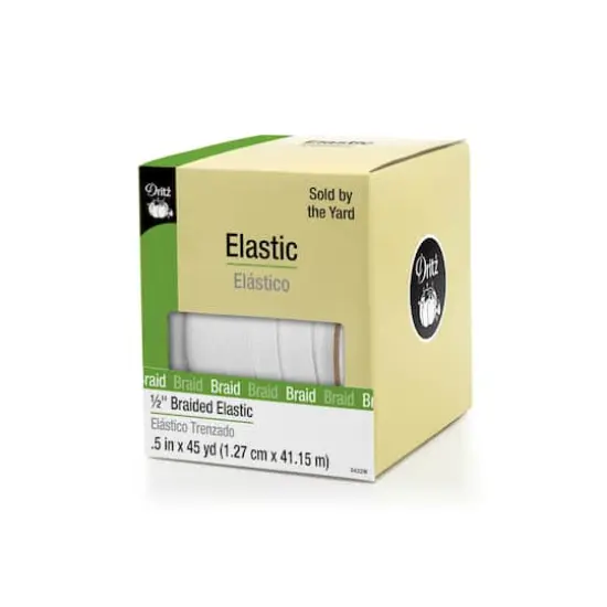 Dritz&reg; 1/2" White Braided Elastic {1}