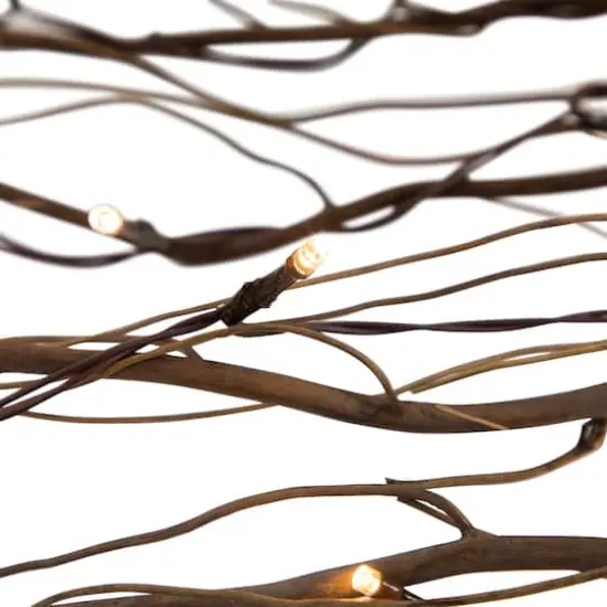 39" LED Lighted Natural Branch Bundle Christmas Decoration, Warm White Lights {6}