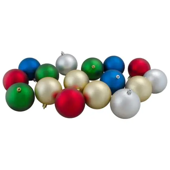 60ct Multicolor Shiny & Matte Shatterproof Ball Ornaments {5}