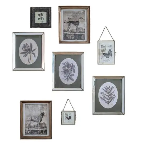 Hello Honey&reg; 2 Pack Brass & Glass 5" x 7" Chain Frame Set {1}