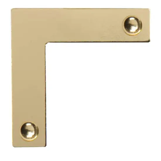 Dritz Home Brass Smooth Campaign Hardware Corners {6}