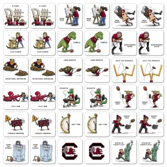 College Team Licensed Memory Match Game S Carolina Gamecocks {4}