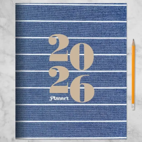 2026 Denim Large Monthly Planner {5}