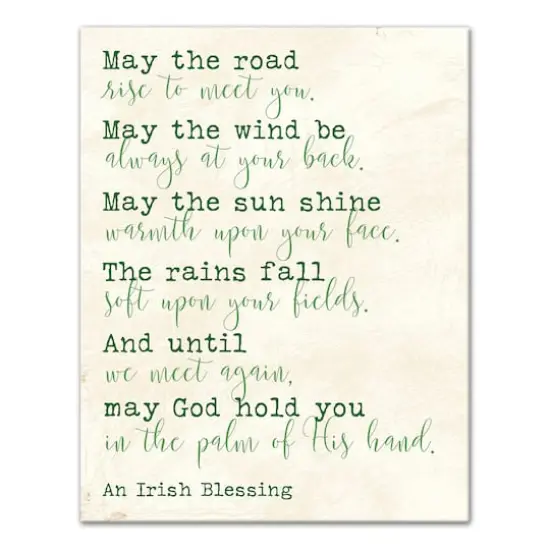 Irish Blessing Canvas Wall Art {1}