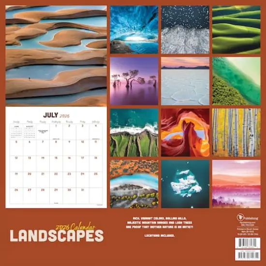 2026 Landscapes Wall Calendar {6}