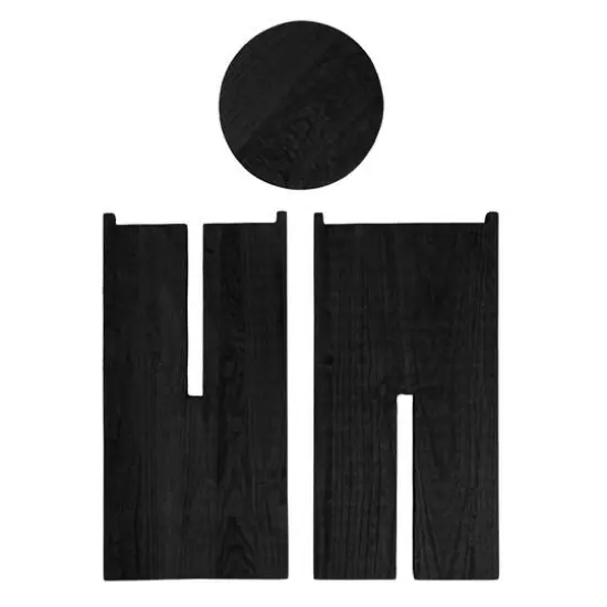 Hello Honey&reg; Paulownia Wood Table Black {6}