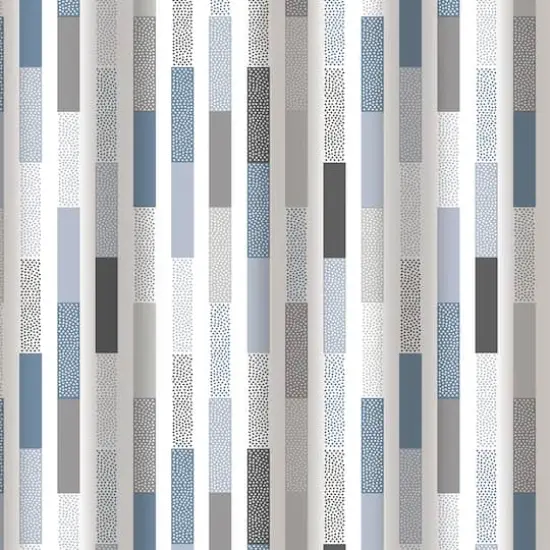 Bath Bliss Staggered Design Shower Curtain {6}