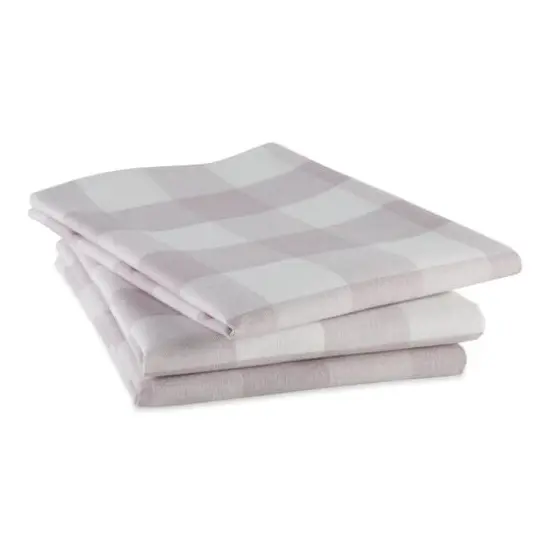 DII&reg; Dusty Lilac Buffalo Check Dish Towels, 3ct. {4}