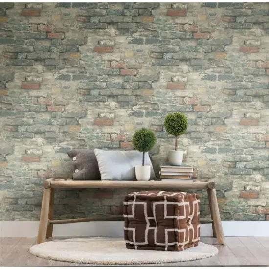 RoomMates Brick Alley Peel & Stick Wallpaper {9}