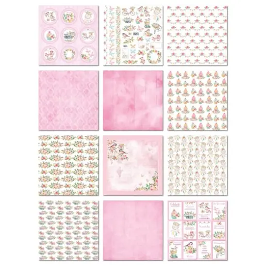 Little Birdie Celebrate Life Cardstock Pack 12" x 12" {3}