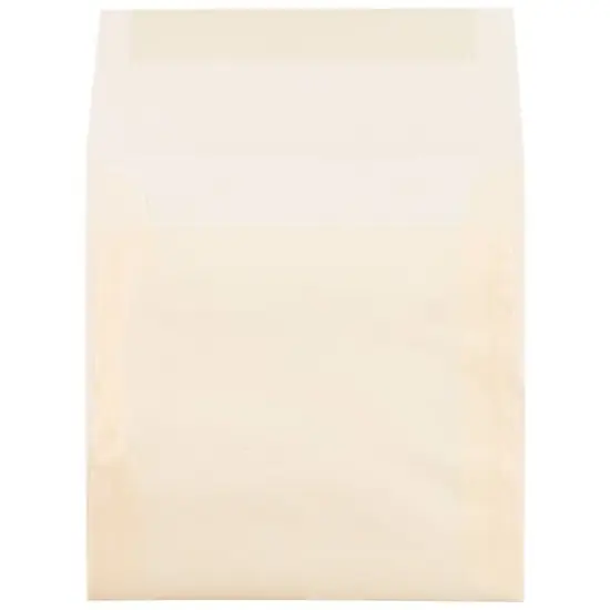 JAM Paper 5.5" x 5.5" Square Translucent Vellum Invitation Envelopes, 25ct. Spring Ochre {4}