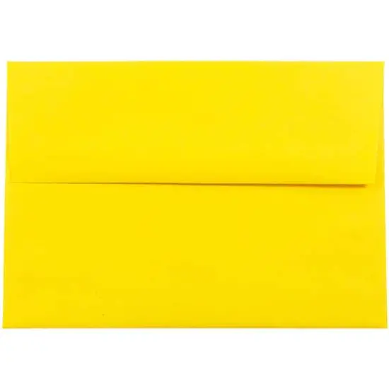 JAM Paper A7 Colored Invitation Envelopes, 50ct. Yellow {1}