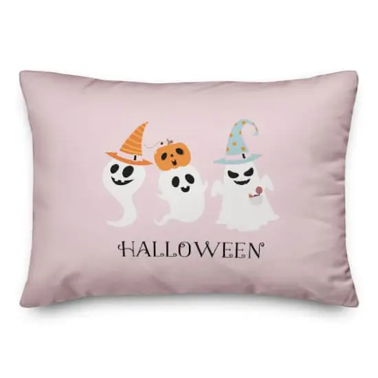 Halloween Ghosts Throw Pillow {1}