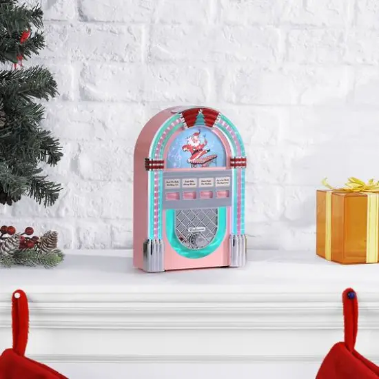 9" Pink Retro Jukebox {3}