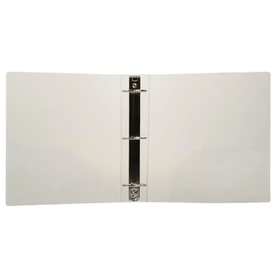 JAM Paper 2" Glass Twill Plastic 3-Ring Binder Smoke {6}