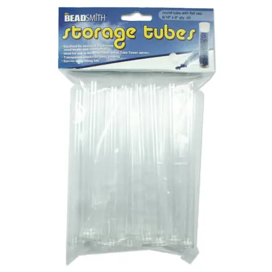 The Beadsmith&reg; Round Storage Tubes, 20ct. {1}