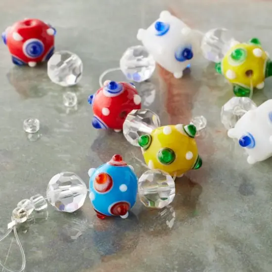 Multicolor & Clear Lamp Work Glass Mixed Beads by Bead Landing&reg; {4}