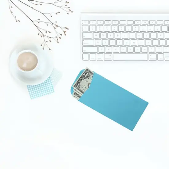 JAM Paper 3.5" x 6.5" Coin Business Envelopes, 50ct. Blue {5}