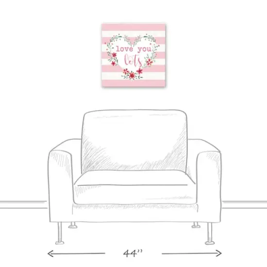 Love You Lots Canvas Wall Art {6}