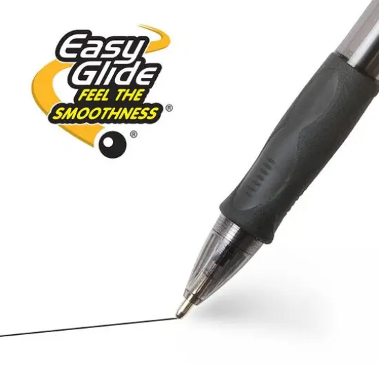 BIC&reg; Glide&trade; Bold Black 1.6mm Retractable Ball Point Pen, 12ct. {6}