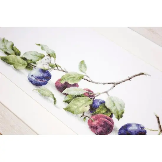 Luca-s Plums Counted Cross Stitch Kit {4}