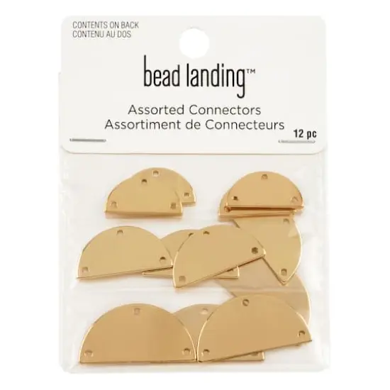 Half Circle Mixed Connectors by Bead Landing&trade; Gold {1}