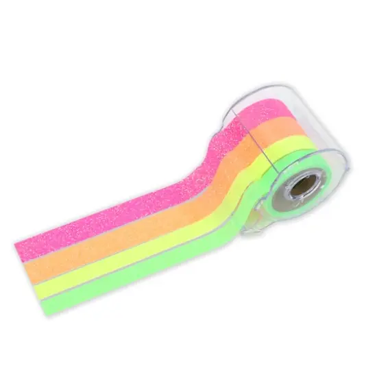 Neon Glitter Crafting Tape & Dispenser Set by Recollections&trade; {3}