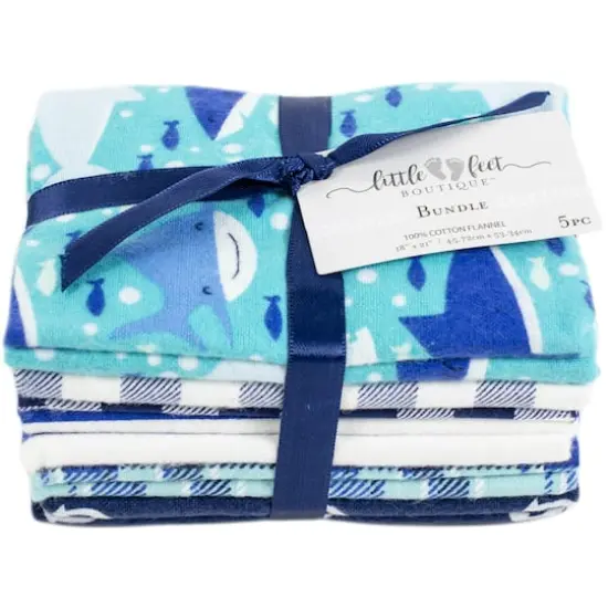 Fabric Editions Little Feet Boutique&trade; Sea Life Cotton Fabric Bundle {1}