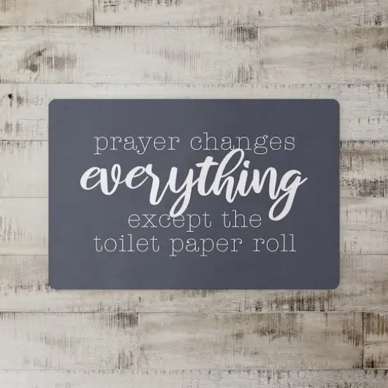 18" x 27" Prayer Changes Everything Floor Mat {3}