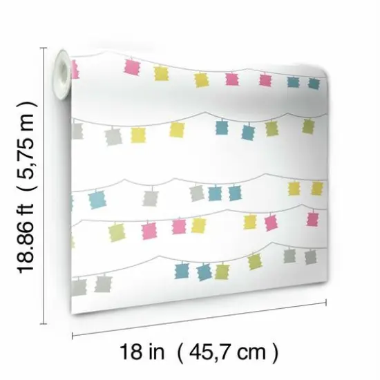 RoomMates Lanterns Peel & Stick Wallpaper Bright {7}