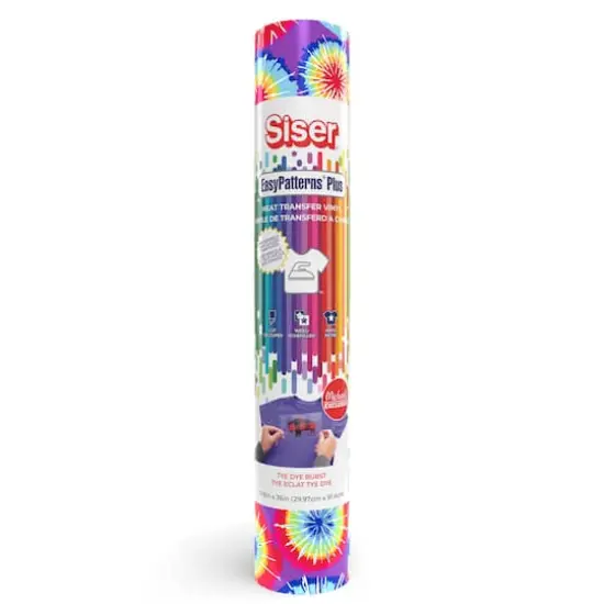 Siser EasyPatterns Plus Tye Dye Burst Heat Transfer Vinyl 36in {1}