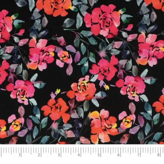SINGER Rockin Roses Cotton Fabric Fat Quarters {4}