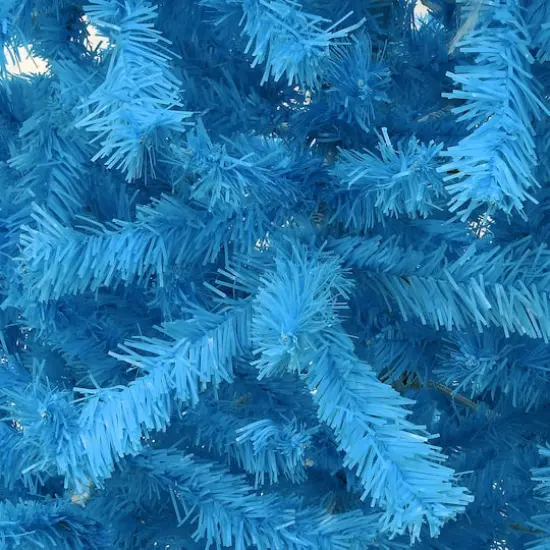 7.5ft. Unlit Light Blue Medium Artificial Christmas Tree {4}