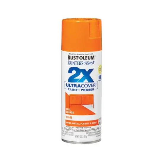 Rust-Oleum&reg; Painter's Touch&reg; 2X Ultra Cover&reg; Gloss Spray Paint Real Orange {2}