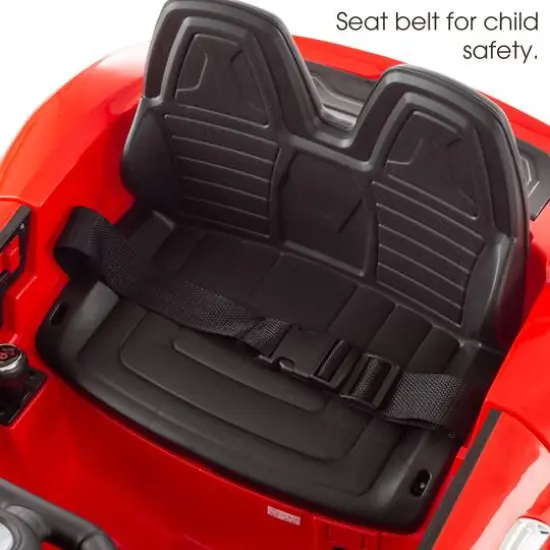 Toy Time Red Battery Powered Ride-On Sports Car {6}