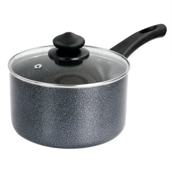 Oster 2.5qt. Graphite Gray Pallermo Nonstick Aluminum Saucepan with Lid {1}
