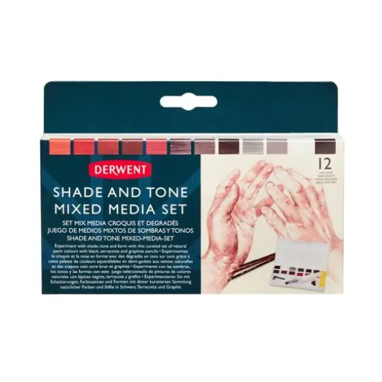 Derwent 12 Color Shade & Tone Mixed Media Set {1}