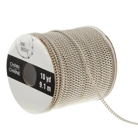 Rhodium Mini Curb Chain Spool By Bead Landing&trade; {1}