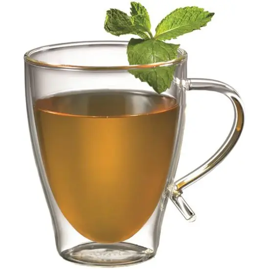 Starfrit 12oz. Double-Wall Glass Coffee Cup {4}