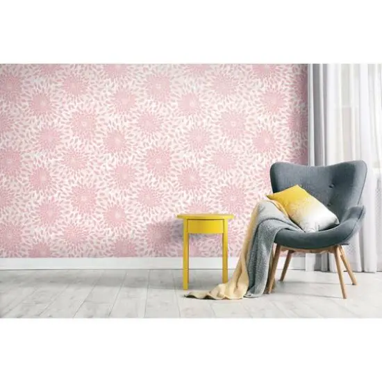 RoomMates Toss The Bouquet Peel & Stick Wallpaper Pink {8}