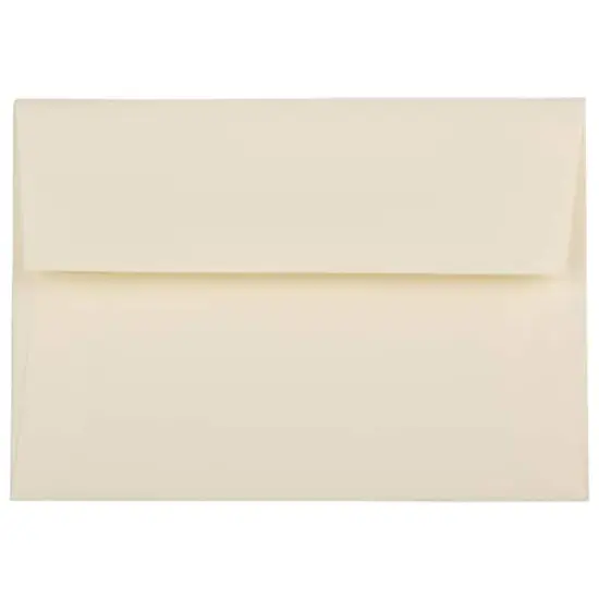 JAM Paper A1 Strathmore Invitation Envelopes, 50ct. Ivory Laid {1}