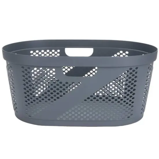Mind Reader 10.5'' Laundry Hamper Gray {7}