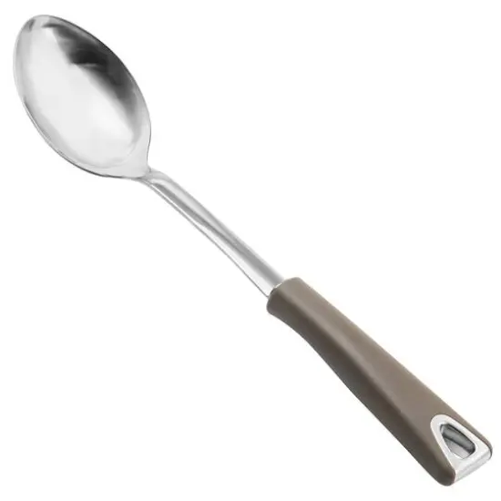 Martha Stewart Taupe Stainless Steel Serving Spoon {1}