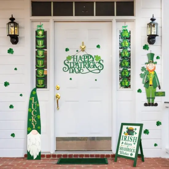 Glitzhome&reg; 24" St. Patrick'sWooden Porch Sign {6}