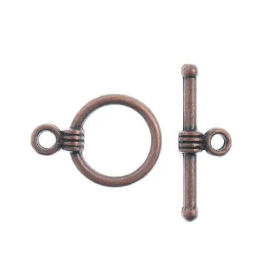 John Bead Must Have Findings 11mm Toggle Clasps Antique Copper {4}