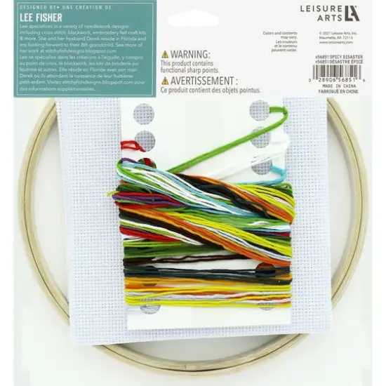 Leisure Arts&reg; 7" Spicy Disaster Cross Stitch Kit {3}