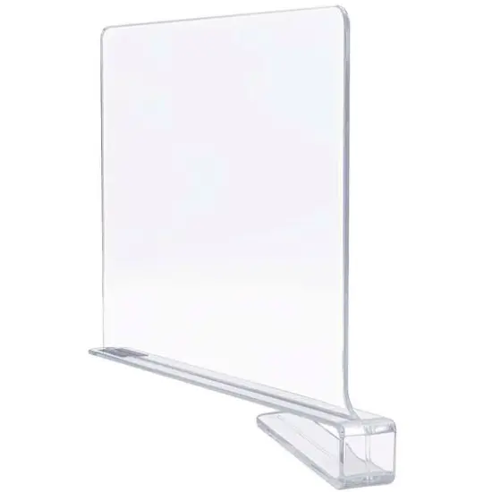 Sorbus 12.75" Modern Clear Acrylic Shelf Dividers {6}