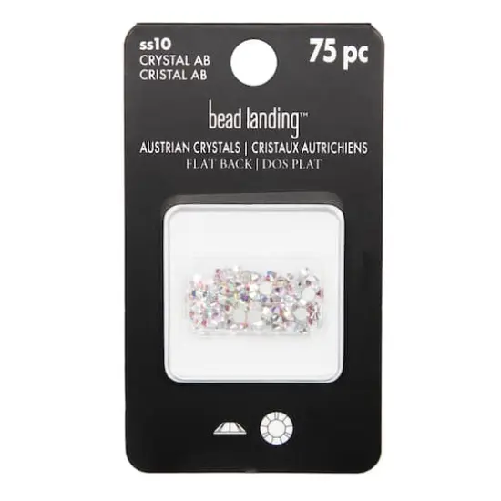 SS10 Round Flatback Austrian Crystals by Bead Landing&trade;, 75ct. Crystal Aurora Borealis {5}