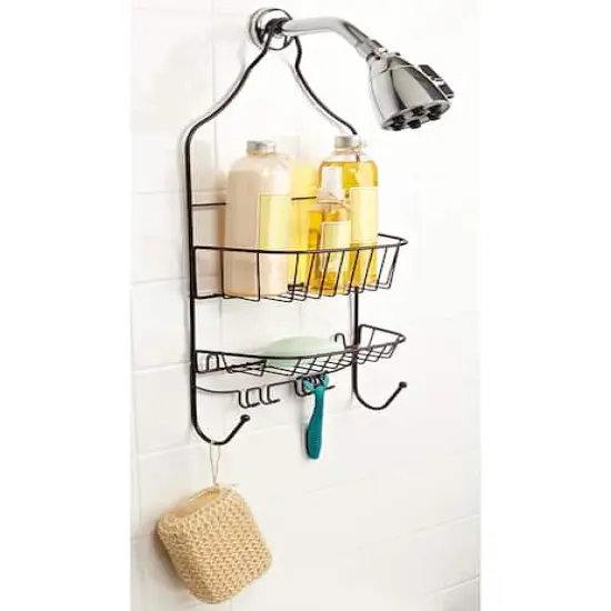 Bath Bliss Bronze Contoured Head Design Shower Caddy {4}
