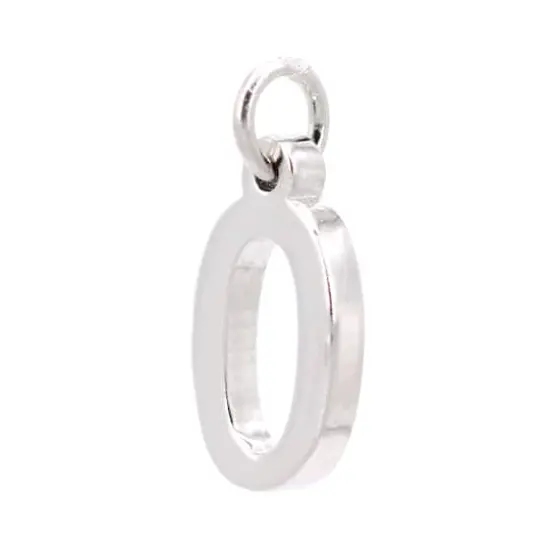 Sterling Silver Number Charm by Bead Landing&trade; 0 {4}